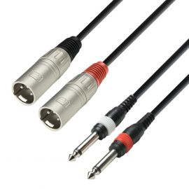 Adam Hall 3 Star 2x Jack 6,3mm - 2 XLR-M 6m